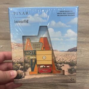 Loungefly Pixar Cars Sliding Enamel Pin-Lightning McQueen